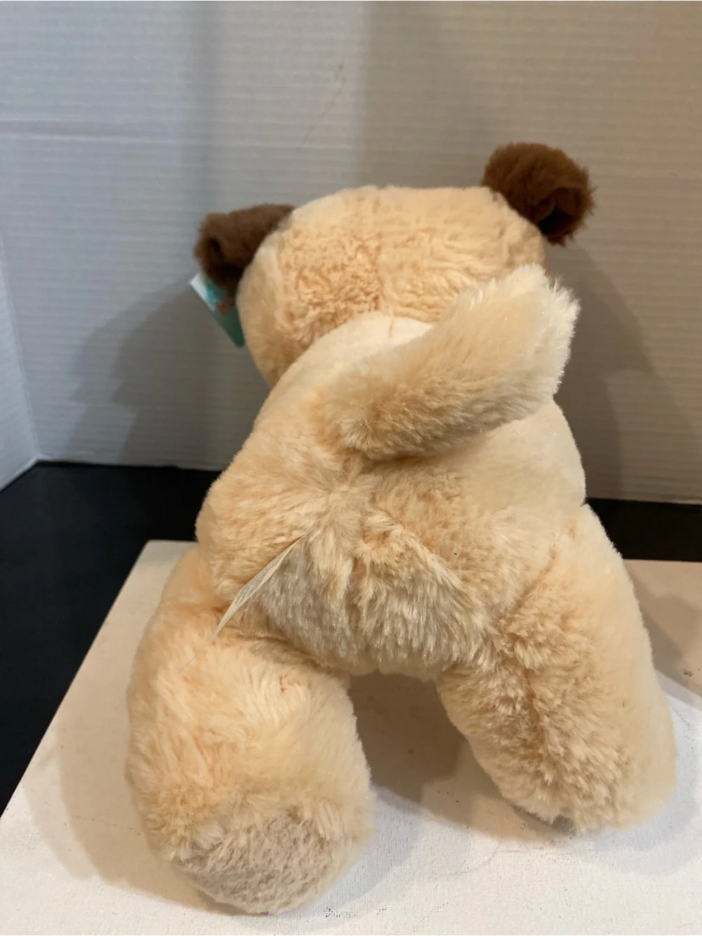 Source Unknown Plush Pug Toy with Red Bone